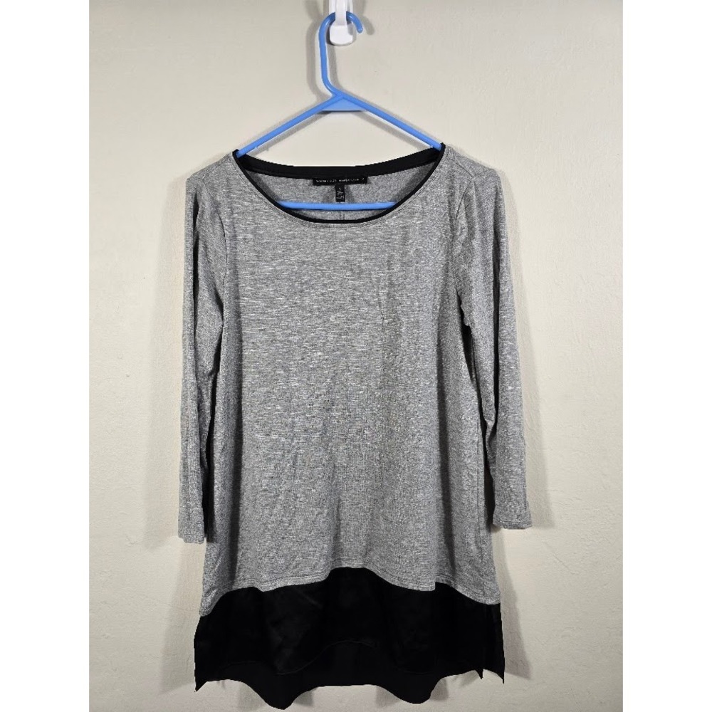White House Black Market Tunic Top Long Sleeve Color Block‎ Dressy S